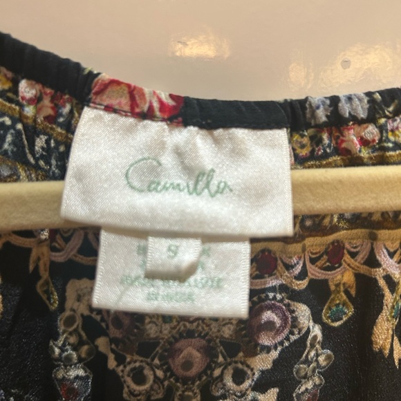 Camilla silk A Line Frill Dress - Picture 4 of 5